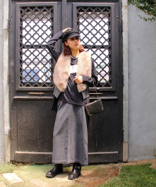 Casselini（キャセリーニ）の「ポイントレザーキャスケット（キャスケット・レディース・ブラック/アイボリー/チェック・FREE）」の9枚目の写真