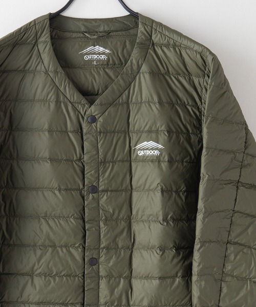 OUTDOOR PRODUCTS（アウトドアプロダクツ）の「【OUTDOOR PRODUCTS/アウトドアプロダクツ】インナーダウンジャケット　洗濯可能　撥水　抗菌　防臭　静電防止　防風　透湿機能　パッカブル仕様（ダウンジャケット/コート・メンズ・ブラック/チャコールグレー/カーキ・X-LARGE/MEDIUM/LARGE）」の3枚目の写真