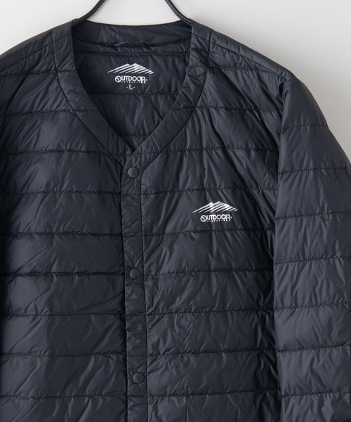 OUTDOOR PRODUCTS（アウトドアプロダクツ）の「【OUTDOOR PRODUCTS/アウトドアプロダクツ】インナーダウンジャケット　洗濯可能　撥水　抗菌　防臭　静電防止　防風　透湿機能　パッカブル仕様（ダウンジャケット/コート・メンズ・ブラック/チャコールグレー/カーキ・X-LARGE/MEDIUM/LARGE）」の2枚目の写真