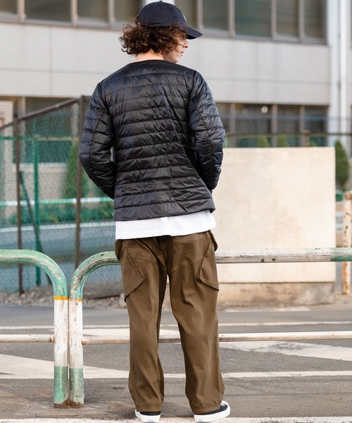 OUTDOOR PRODUCTS（アウトドアプロダクツ）の「【OUTDOOR PRODUCTS/アウトドアプロダクツ】インナーダウンジャケット　洗濯可能　撥水　抗菌　防臭　静電防止　防風　透湿機能　パッカブル仕様（ダウンジャケット/コート・メンズ・ブラック/チャコールグレー/カーキ・X-LARGE/MEDIUM/LARGE）」の18枚目の写真