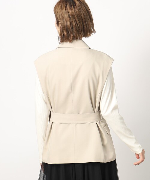 grove（グローブ）の「◆ベルト付きで更にブラッシュアップ♪トレンドイチオシのジレ（ベスト・レディース・ブラック/ナチュラル・02/01/03）」の20枚目の写真