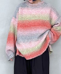 LEPSIM | 3ゲージグラデーションボーダープルオーバー　971249(ニット/セーター)