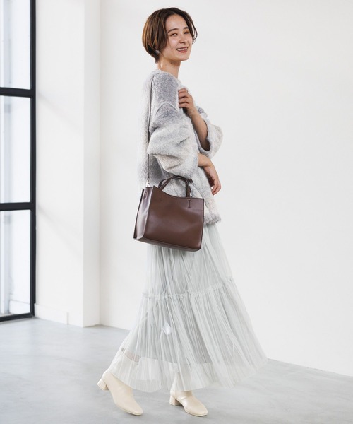 LEPSIM（レプシィム）の「3ゲージグラデーションボーダープルオーバー　971249（ニット/セーター・レディース・オレンジ/グレー/グリーン/ブラウン・FREE）」の7枚目の写真