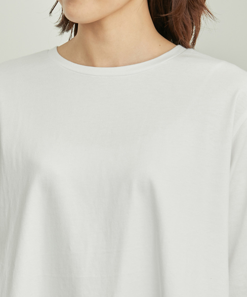 ROPE' PICNIC(ロペピクニック)の「選べる着丈/バックギャザーカットトップス(Tシャツ/カットソー・レディース・ホワイト/ブラック・38/T38)」の20枚目の写真