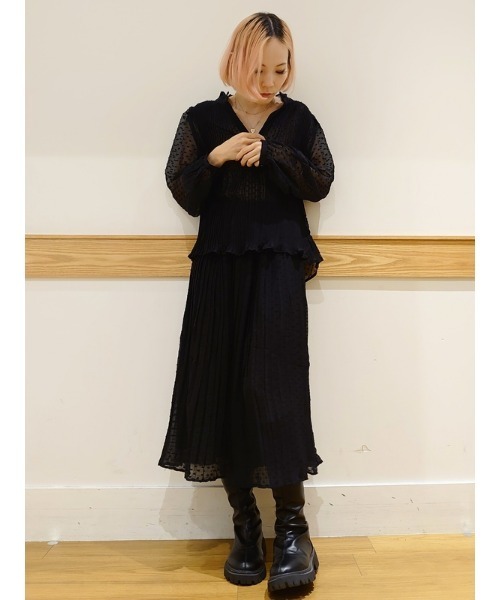 GAP(ギャップ)の「スイスドット シャツブラウス(シャツ/ブラウス・レディース・ネイビー/ブラック・S/M/L/XS/XXS)」の8枚目の写真