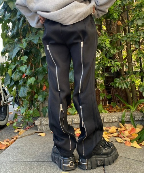 Candy Stripper（キャンディストリッパー）の「CND BACK ZIP UP パンツ（その他パンツ・レディース・ヘザーグレー/ブラック/グレー・2）」の7枚目の写真