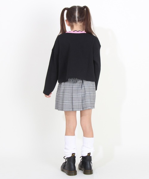 BABYDOLL(ベビードール)の「転写プリントトレーナー 8658K(スウェット・キッズ・ブラック/パープル・130cm/120cm/80cm/140cm/100cm/90cm/110cm)」の12枚目の写真