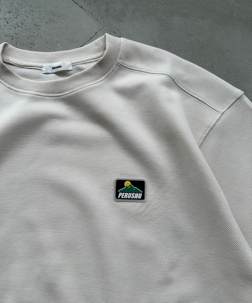 Perushu(ペルーシュ)の「ドローコードシリコンデザインロンT(Tシャツ/カットソー・メンズ・ネイビー/ライトベージュ/ブラック/オレンジ・LARGE/MEDIUM)」の19枚目の写真