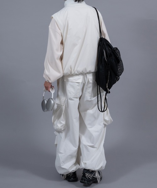 Perushu(ペルーシュ)の「ドローコードシリコンデザインロンT(Tシャツ/カットソー・メンズ・ネイビー/ライトベージュ/ブラック/オレンジ・LARGE/MEDIUM)」の5枚目の写真