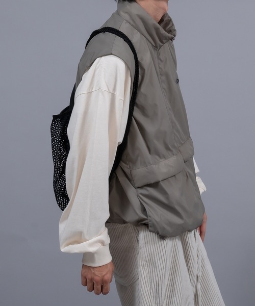 Perushu(ペルーシュ)の「ドローコードシリコンデザインロンT(Tシャツ/カットソー・メンズ・ネイビー/ライトベージュ/ブラック/オレンジ・LARGE/MEDIUM)」の14枚目の写真