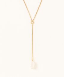 【MERAKI】Gold Pearl Drop Necklace