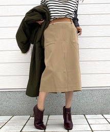 Q | ミディタイトスカート(スカート)