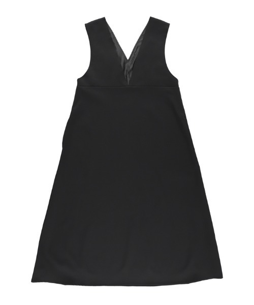 coca（coca）（コカ）の「起毛ツイルVネックジャンパースカート（ワンピース・レディース・ブラック・L/M）」の8枚目の写真