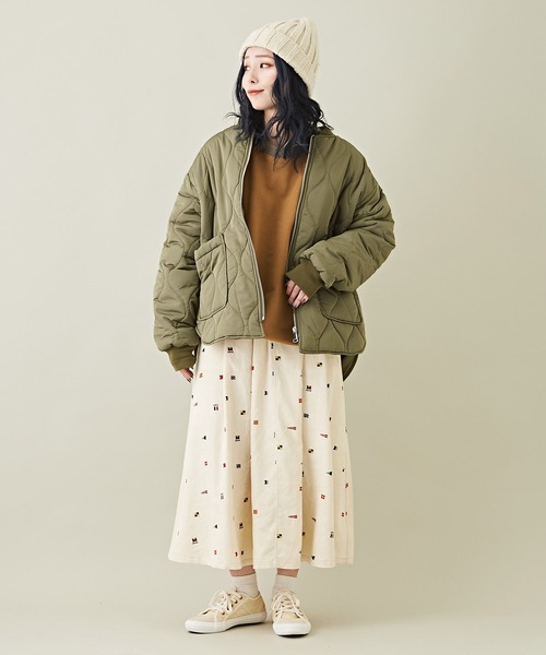 CUBE SUGAR（キューブシュガー）の「GENTIL(ジャンティ)WEB限定スウェットプルオーバー（スウェット・レディース・カーキ/ブラウン/グレー・M）」の7枚目の写真