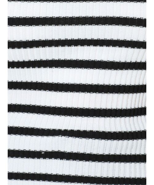 GYDA（ジェイダ）の「クルーネックリブニットトップス（ニット/セーター・レディース・その他1/ブラック/オフホワイト・FREE）」の14枚目の写真