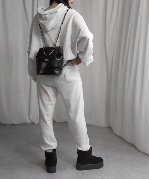 minia（ミニア）の「ミニリュック（バックパック/リュック・レディース・ブラック/シルバー/アイボリー/ブラック×ホワイト・FREE）」の5枚目の写真