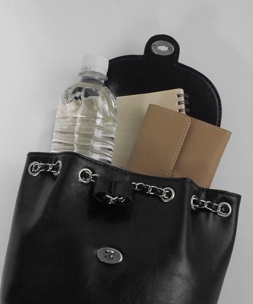 minia（ミニア）の「ミニリュック（バックパック/リュック・レディース・ブラック/シルバー/アイボリー/ブラック×ホワイト・FREE）」の13枚目の写真