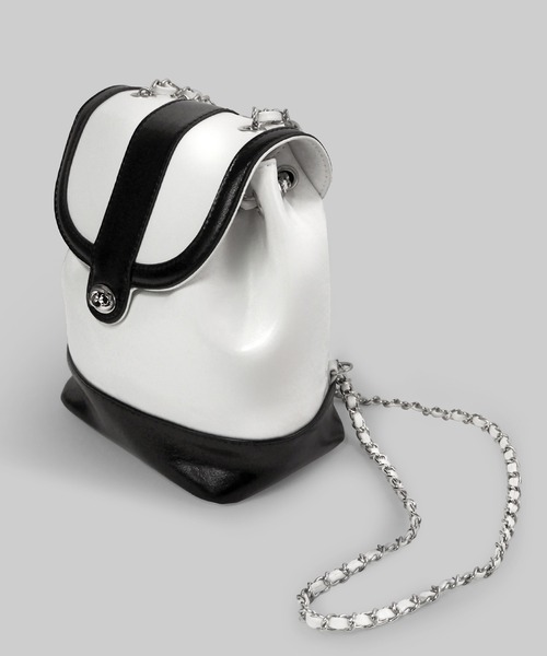 minia（ミニア）の「ミニリュック（バックパック/リュック・レディース・ブラック/シルバー/アイボリー/ブラック×ホワイト・FREE）」の19枚目の写真