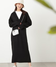 N.(N. Natural Beauty Basic) | ◆Vネックニットワンピース(ワンピース)