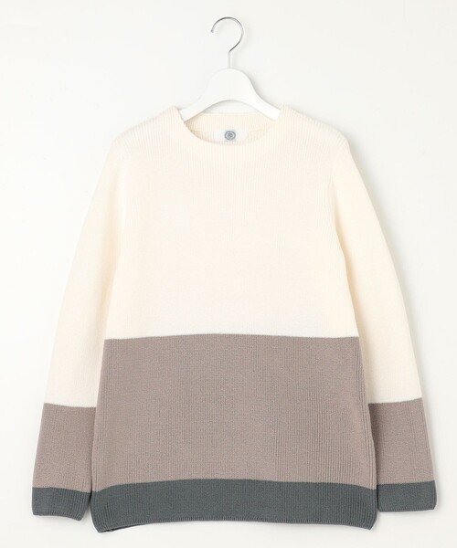 【洗える】CLEAR COTTON BLEND カラーブロック ニット 洗える】CLEAR COTTON BLEND カラーブロック ニット / J.PRESS