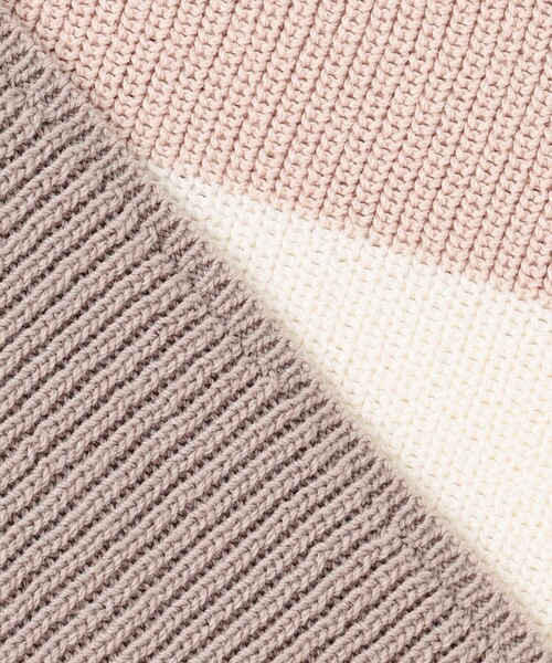 【洗える】CLEAR COTTON BLEND カラーブロック ニット 洗える】CLEAR COTTON BLEND カラーブロック ニット / J.PRESS
