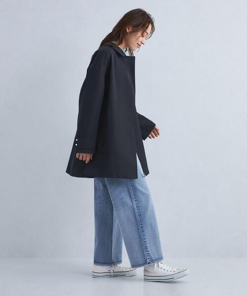 green label relaxing（グリーンレーベルリラクシング）の「Aライン ステンカラー コート -撥水-（ステンカラーコート・レディース・ベージュ/ネイビー/オフホワイト・34/36/38）」の17枚目の写真