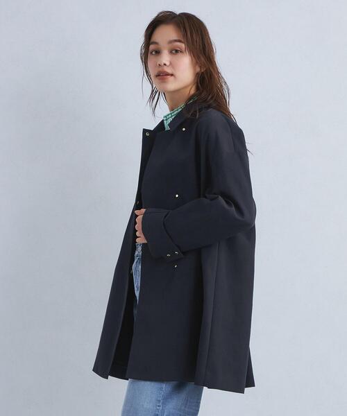 green label relaxing（グリーンレーベルリラクシング）の「Aライン ステンカラー コート -撥水-（ステンカラーコート・レディース・ベージュ/ネイビー/オフホワイト・34/36/38）」の19枚目の写真