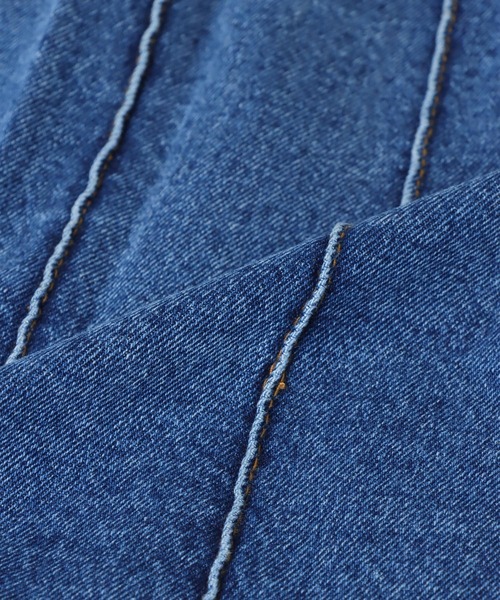 Cepica(セピカ)の「アシメデニムプリーツ巻スカート(デニムスカート・レディース・ブルー・FREE)」の11枚目の写真