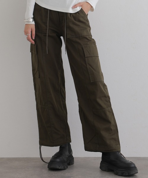 ElegChic(エレグシック)の「裾絞りカーゴパンツ(カーゴパンツ・レディース・ベージュ/カーキ/ブラック・XL/3L/L/4L/M)」の2枚目の写真