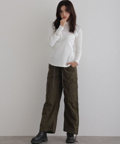 ElegChic(エレグシック)の「裾絞りカーゴパンツ(カーゴパンツ・レディース・ベージュ/カーキ/ブラック・XL/3L/L/4L/M)」の12枚目の写真