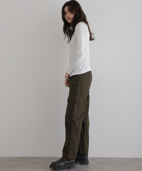 ElegChic(エレグシック)の「裾絞りカーゴパンツ(カーゴパンツ・レディース・ベージュ/カーキ/ブラック・XL/3L/L/4L/M)」の13枚目の写真