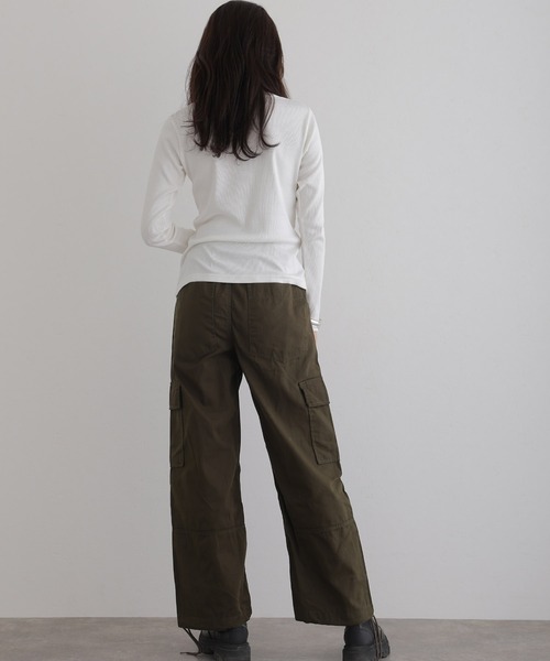 ElegChic(エレグシック)の「裾絞りカーゴパンツ(カーゴパンツ・レディース・ベージュ/カーキ/ブラック・XL/3L/L/4L/M)」の14枚目の写真