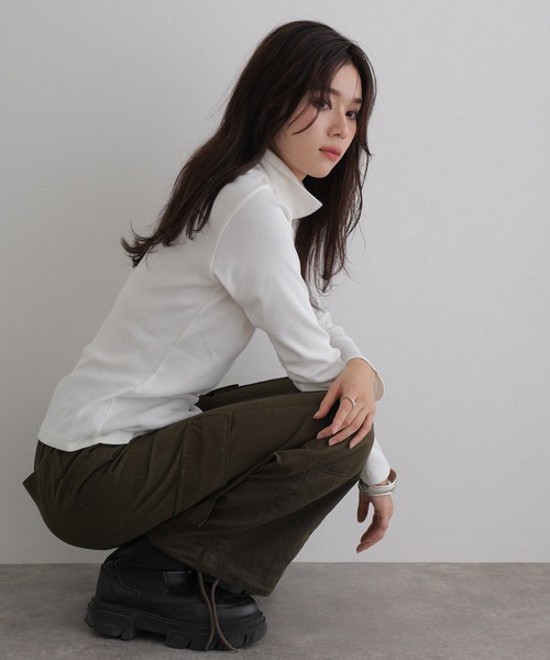 ElegChic(エレグシック)の「裾絞りカーゴパンツ(カーゴパンツ・レディース・ベージュ/カーキ/ブラック・XL/3L/L/4L/M)」の15枚目の写真