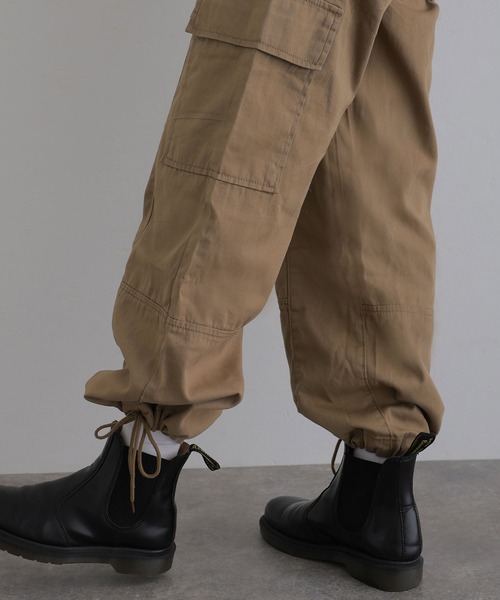 ElegChic(エレグシック)の「裾絞りカーゴパンツ(カーゴパンツ・レディース・ベージュ/カーキ/ブラック・XL/3L/L/4L/M)」の19枚目の写真