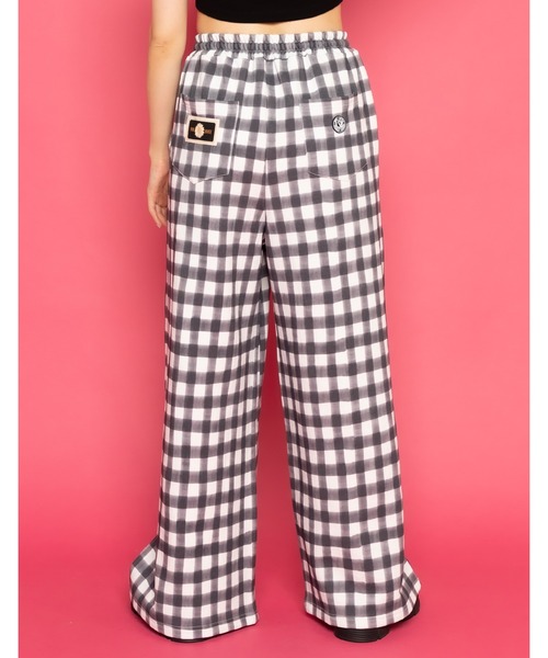 Little sunny bite(リトルサニーバイト)の「little sunny bite と pink house Hand drawing checker pants(その他パンツ・レディース・ピンク/グリーン系/ブラック・FREE)」の5枚目の写真