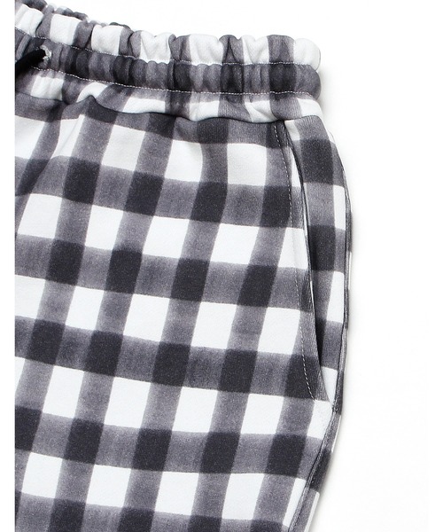 Little sunny bite(リトルサニーバイト)の「little sunny bite と pink house Hand drawing checker pants(その他パンツ・レディース・ピンク/グリーン系/ブラック・FREE)」の7枚目の写真