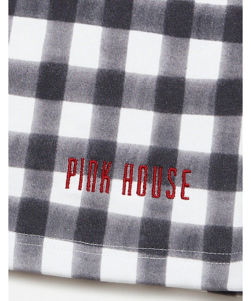 Little sunny bite(リトルサニーバイト)の「little sunny bite と pink house Hand drawing checker pants(その他パンツ・レディース・ピンク/グリーン系/ブラック・FREE)」の9枚目の写真