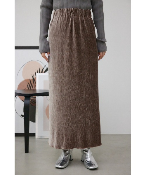 AZUL by moussy(アズールバイマウジー)の「ベロアナロースカート(スカート・レディース・アイボリー/ブラウン系その他2/ブラック・FREE)」の16枚目の写真