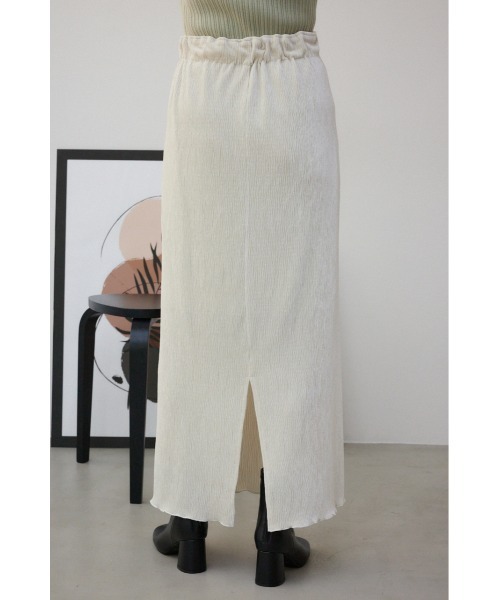 AZUL by moussy(アズールバイマウジー)の「ベロアナロースカート(スカート・レディース・アイボリー/ブラウン系その他2/ブラック・FREE)」の9枚目の写真