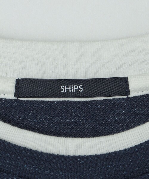 SHIPS(シップス)の「SHIPS: フェイクレイヤード ピケ クルーネック 長袖 カットソー(Tシャツ/カットソー・メンズ・ネイビー/ナチュラル/ライトグレー/イエロー系その他2・LARGE/SMALL/X-LARGE/MEDIUM)」の21枚目の写真