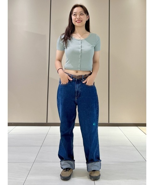 GAP(ギャップ)の「リブクロップTシャツ(カーディガン)(Tシャツ/カットソー・レディース・ブラック/グリーン/ホワイト/パープル/ベージュ/ブルー/ブルー系その他/グリーン系その他・XS/S/M/L/XL/XXS)」の16枚目の写真