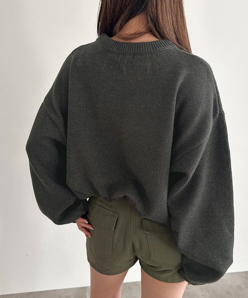 apres jour mignon（アプレジュールミニョン）の「アートジャガードニット【ZOZOTOWN限定アイテム】（ニット/セーター・レディース・チャコールグレー/ナチュラル・フリー/X-LARGE）」の14枚目の写真