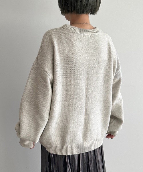 apres jour mignon（アプレジュールミニョン）の「アートジャガードニット【ZOZOTOWN限定アイテム】（ニット/セーター・レディース・チャコールグレー/ナチュラル・フリー/X-LARGE）」の13枚目の写真