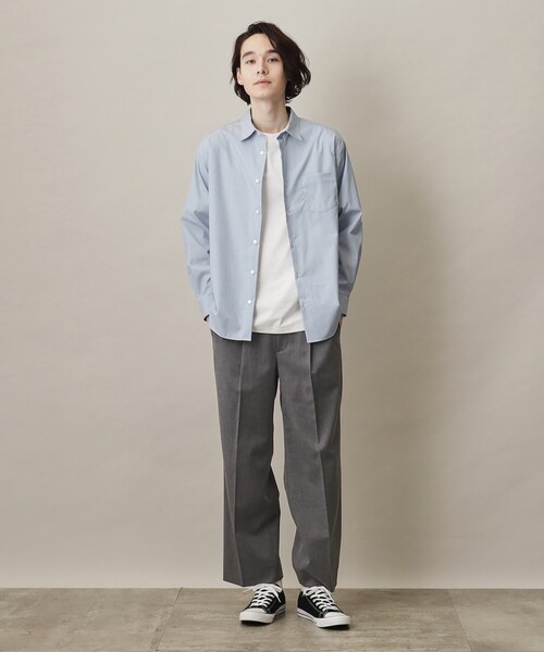 THE SHOP TK （ザ ショップ ティーケー ）の「◆【セットアップ可】TRストレッチワイドパンツ（その他パンツ・メンズ・ブルー系その他3/グレー系1/ダークグレー・02/03/04）」の14枚目の写真