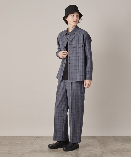 THE SHOP TK （ザ ショップ ティーケー ）の「◆【セットアップ可】TRストレッチワイドパンツ（その他パンツ・メンズ・ブルー系その他3/グレー系1/ダークグレー・02/03/04）」の5枚目の写真
