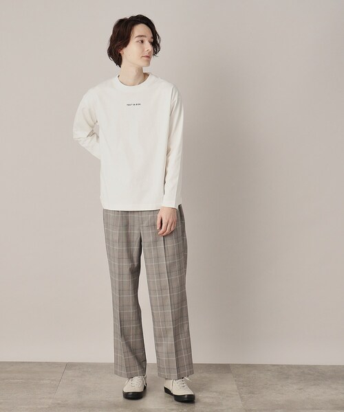 THE SHOP TK （ザ ショップ ティーケー ）の「◆【セットアップ可】TRストレッチワイドパンツ（その他パンツ・メンズ・ブルー系その他3/グレー系1/ダークグレー・02/03/04）」の9枚目の写真