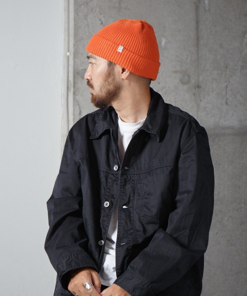 RACAL(ラカル)の「2way Basic Knit Beanie / 2ウェイベーシックニットビーニー(ニットキャップ/ビーニー・メンズ・ブラック/アイボリー/オリーブ/グレイッシュベージュ/ブルーグレー/グレー/ネイビー/オレンジ・FREE)」の8枚目の写真