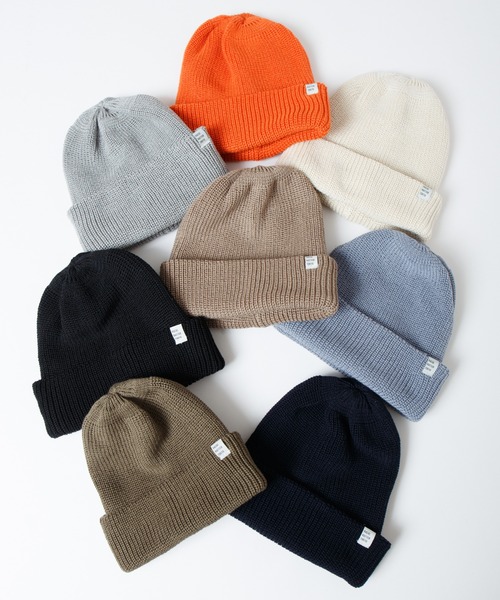 RACAL(ラカル)の「2way Basic Knit Beanie / 2ウェイベーシックニットビーニー(ニットキャップ/ビーニー・メンズ・ブラック/アイボリー/オリーブ/グレイッシュベージュ/ブルーグレー/グレー/ネイビー/オレンジ・FREE)」の14枚目の写真