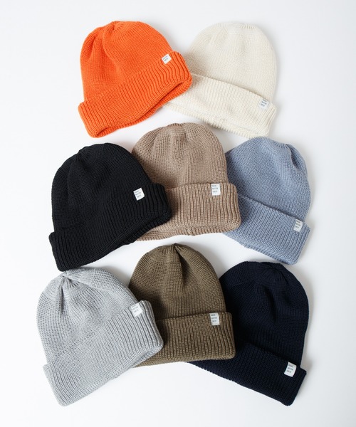 RACAL(ラカル)の「2way Basic Knit Beanie / 2ウェイベーシックニットビーニー(ニットキャップ/ビーニー・メンズ・ブラック/アイボリー/オリーブ/グレイッシュベージュ/ブルーグレー/グレー/ネイビー/オレンジ・FREE)」の16枚目の写真