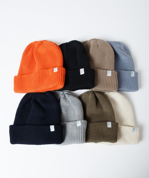 RACAL(ラカル)の「2way Basic Knit Beanie / 2ウェイベーシックニットビーニー(ニットキャップ/ビーニー・メンズ・ブラック/アイボリー/オリーブ/グレイッシュベージュ/ブルーグレー/グレー/ネイビー/オレンジ・FREE)」の12枚目の写真